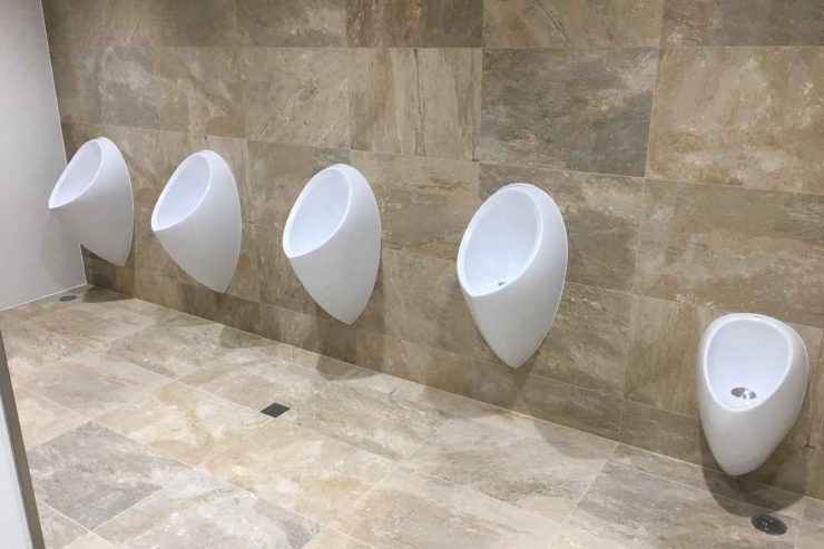 Mudge Plumbing Bathroom Renovation Urinals - Kalamunda Shopping Center